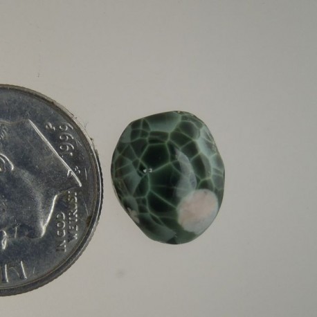 Greenstone Cabochon .89 gram with Thomsonite