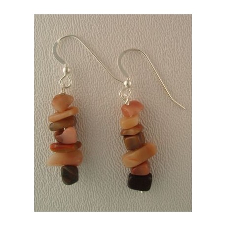 Picture Jasper Chip Earrings