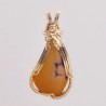 Tawny Glow Yellow Datolite Pendant