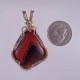 Red and Black Kentucky Agate Pendant