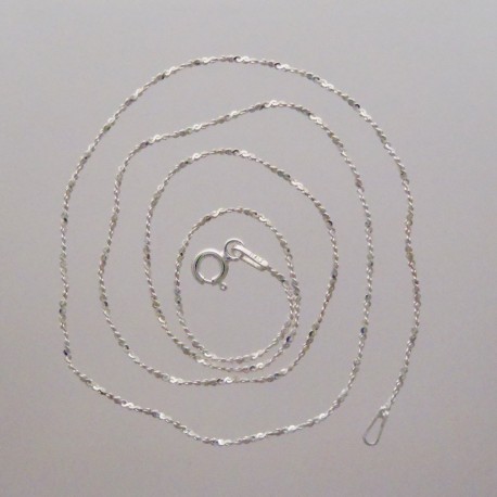 18" Sterling Silver Twist Chain