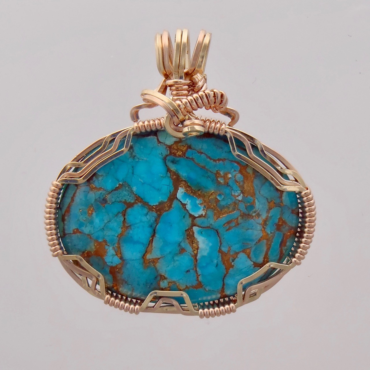 turquoise with copper veins