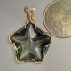 Starfish Rainbow Obsidian Pendant