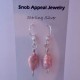 Pink Prehnite Earrings