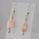 Pink Prehnite Earrings