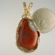 Red and Black Kentucky Agate Pendant