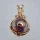 Cute Copper Eye Agate Pendant