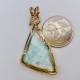 Caribbean Sea Larimar Wire-Wrapped Pendant