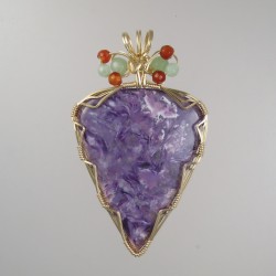 Purple Princess Charoite Pendant