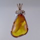 Stirred Amber Pendant