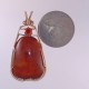 Root Beer Amber Pendant