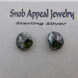 Isle Royale Greenstone Silver Stud Earring