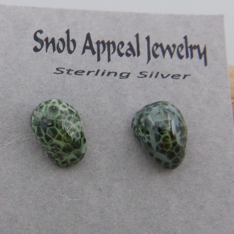 Isle Royale Greenstone Stud Earring