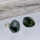 Isle Royale Greenstone Silver Stud Earring