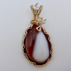 Red Cape Lake Superior Agate Pendant