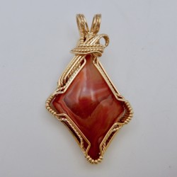 Superior Sunset Lake Superior Agate Pendant