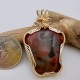 Midnight Wine Lake Superior Agate Pendant