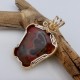 Midnight Wine Lake Superior Agate Pendant