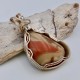 Red Camo Lake Superior Agate Pendant