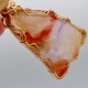 Hushed Tones Amethyst Lake Superior Agate Pendant