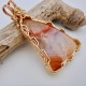 Hushed Tones Amethyst Lake Superior Agate Pendant