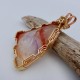 Hushed Tones Amethyst Lake Superior Agate Pendant