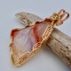 Hushed Tones Amethyst Lake Superior Agate Pendant