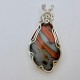 Weather Radar Lake Superior Agate Pendant