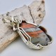 Weather Radar Lake Superior Agate Pendant