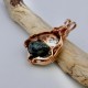 Copper Silver Nugget with Greenstone Pendant