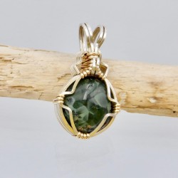 Lakeside View Isle Royale Greenstone Pendant