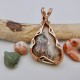 Pink Copper Agate Pendant