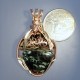 Keweenaw Nuggets Greenstone  and Copper Pendant