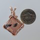 Quartz Crystal in Float Copper Pendant