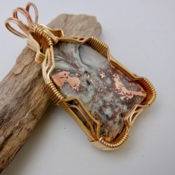 Fabulous Copper Agate Pendant