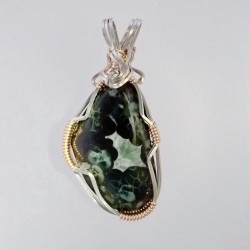 Holly Reflection Michigan Greenstone Pendant