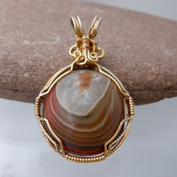 Floating Island Lake Superior Agate Pendant