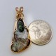 Copper Agate with Greenstone Pendant