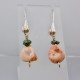 Isle Royale Greenstone with Thomsonite Bead Earring