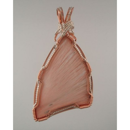 Pink Waves Thomsonite Pendant